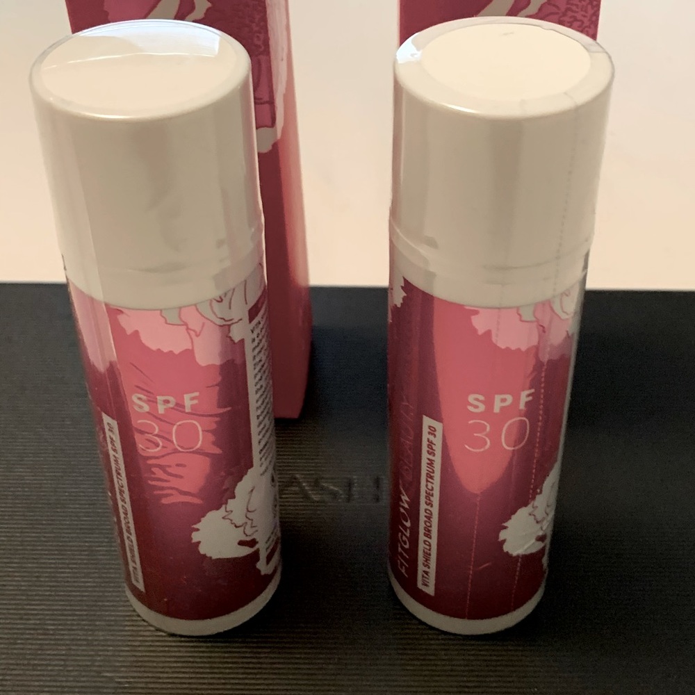 2 NEW FitGlow vita shield spf 30.